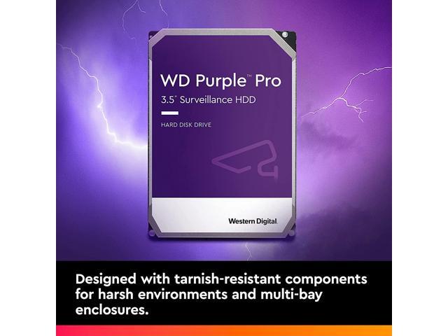 WD Purple Pro WD181PURP 18TB 7200 RPM 512MB Cache SATA 6.0Gb/s 3.5' Internal Hard Drive