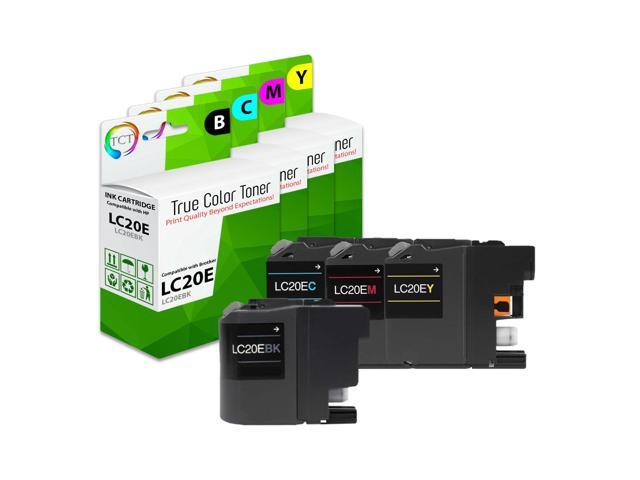 tct compatible ink cartridge replacement for brother lc20e lc20ebk lc20ec lc20em lc20ey high yield works with brother mfc-j5920