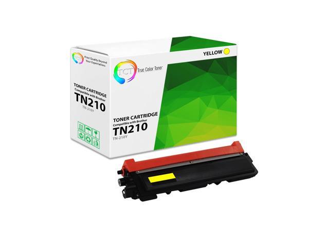 True Color Toner TN210 Yellow Toner Cartridge - Premium Compatible Replacement for Brother TN-210 TN210Y Yellow Works With Brother HL-3040 3070...