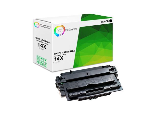 True Color Toner 14X Toner Cartridge - Premium Compatible Replacement for HP 14X CF214X Black High Yield Works With HP LaserJet Enterprise 700...