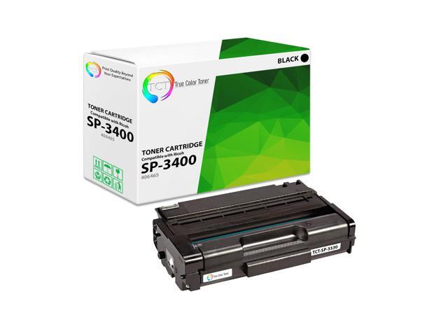 True Color Toner SP-3400 Toner Cartridge - Premium Compatible Replacement for Ricoh Aficio SP-3400 406465 406464 406522 Black Works With Ricoh...