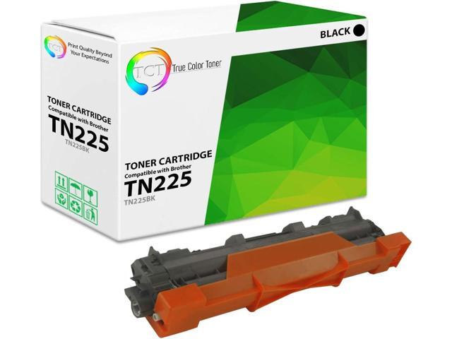 True Color Toner TN225 Black Toner Cartridge - Premium Compatible Replacement for Brother TN-221 TN221BK Black Works With Brother HL-3140 3150 3170.
