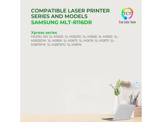 True Color Toner R116 Drum Unit - Premium Compatible Replacement for Samsung MLT-R116 Works With Samsung Xpress SL-M2625 M2625D M2626 M2825 M2825DW...
