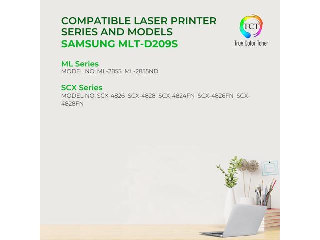 True Color Toner D209S Toner Cartridge 2 Pack - Premium Compatible Replacement for Samsung MLT-D209S Black Works With Samsung SCX-4824 4824FN...