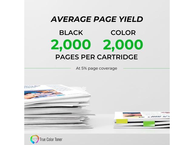 True Color Toner 6125 Toner Cartridge 4 Pack - Premium Compatible Replacement for Xerox Phaser 6125 6125N