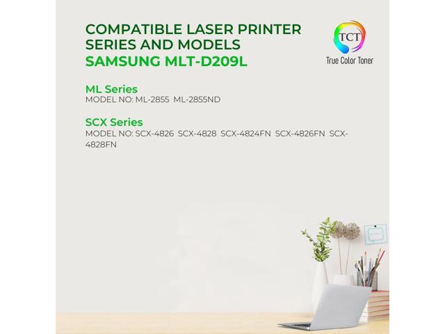 True Color Toner D209L Toner Cartridge 2 Pack - Premium Compatible Replacement for Samsung MLT-D209L Black High Yield Works With Samsung SCX-4824...