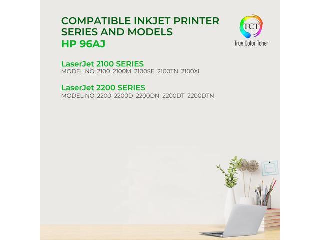 True Color Toner 96AJ Jumbo Toner Cartridge 2 Pack - Premium Compatible Replacement for HP 96AJ C4096AJ Black Jumbo Yield Works With HP LaserJet...