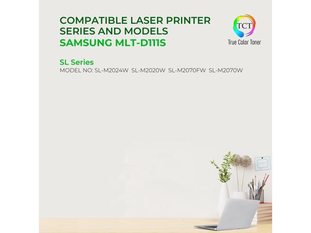 True Color Toner D111S Toner Cartridge 2 Pack - Premium Compatible Replacement for Samsung MLT-D111S Black Works With Samsung Xpress SL-M2020W...