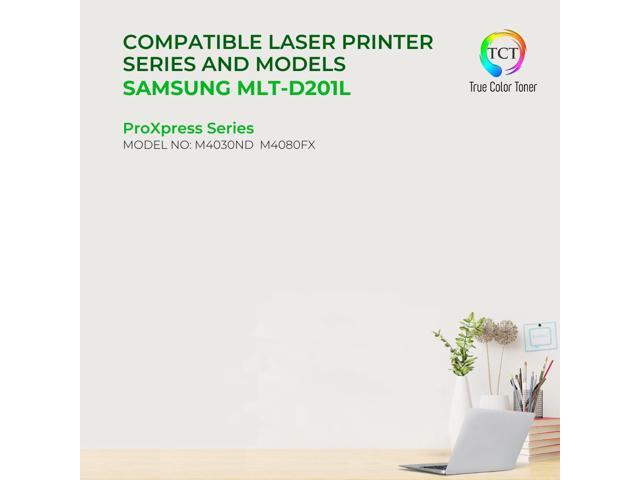 True Color Toner D201L Toner Cartridge - Premium Compatible Replacement for Samsung MLT-D201L Black High Yield Works With Samsung ProXpress M4080FX...