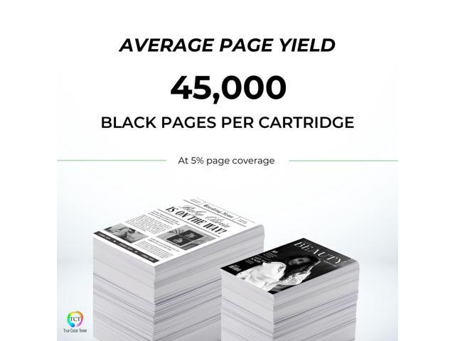 TCT S5830EY Toner Cartridge 2 Pack - Premium Compatible Replacement for Dell 593-BBYU Black Extra High Yield Works With Dell S5830dn S5830