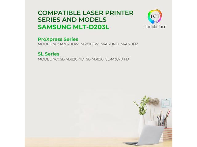 True Color Toner D203L Toner Cartridge 2 Pack - Premium Compatible Replacement for Samsung MLT-D203L Black High Yield Works With Samsung ProXpress...