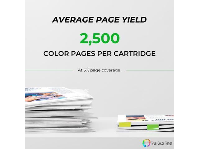 True Color Toner 2150 Color Toner Cartridge 3 Pack - Premium Compatible Replacement for Dell 2150 2150CDN 2150CN 2155 2155CDN 2155CN