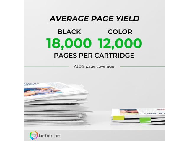 True Color Toner 5130 Toner Cartridge 5 Pack - Premium Compatible Replacement for Dell 5130CDN