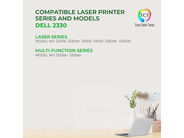 TCT Premium Compatible Toner Cartridge Replacement for Dell 330-2666 Black works with Dell 2330, 2350 Printers (6,000 Pages)