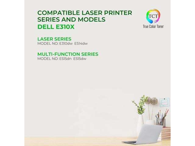 True Color Toner E310X Toner Cartridge - Premium Compatible Replacement for Dell 593-BBKD Black Works With Dell E310 E514 E515 E310DW E515DW E514DW...