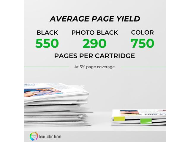 True Color Toner 564XL Ink Cartridge 5 Pack - Premium Compatible Replacement for HP 564XL 546 XL Works With HP Photosmart 5511 5512 5514 5515 5520...