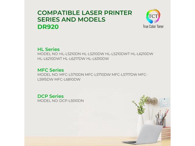 TCT DR920 Drum Unit 2 Pack - Compatible Replacement for Brother Printers, High Yield 45,000 Pages
