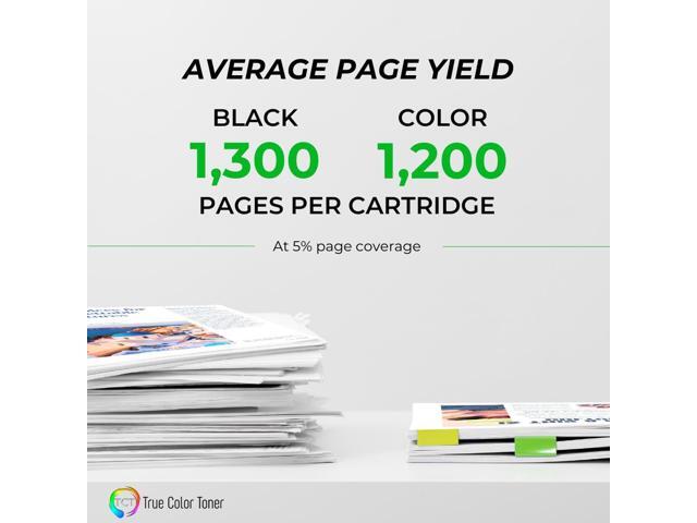 TCT 218A Toner Cartridge 4 Pack - Premium Compatible Replacement WITH CHIP Works With HP LaserJet Pro 3201, MFP 3301 Printers (Black Cyan Magenta...