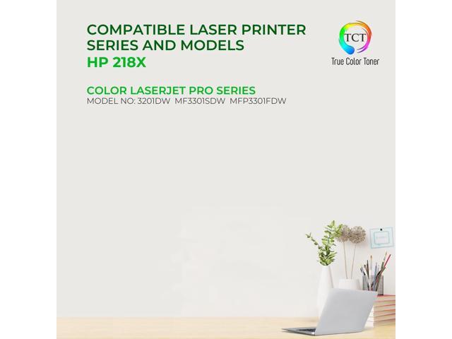 TCT 218X Black Toner Cartridge 2 Pack - Premium Compatible Replacement WITH CHIP Works With HP LaserJet Pro 3201, MFP 3301 Printers (3,200 Pages) -...