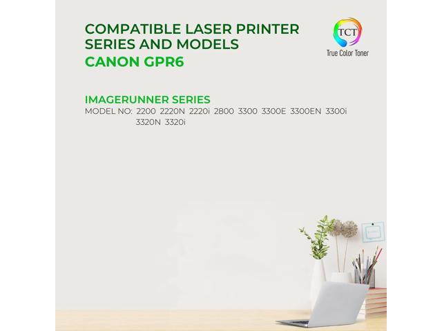 True Color Toner GPR6 Toner Cartridge - Premium Compatible Replacement 6647A003AA Black Works With Canon ImageRunner 2200 2220N 2220i 2800