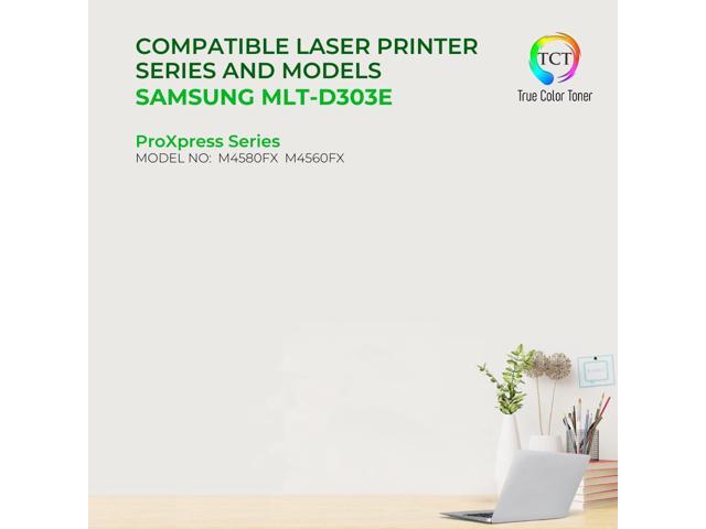 TCT D303E Toner Cartridge - Premium Compatible Replacement for Samsung MLT-D303E Black Works With Samsung ProXpress M4580FX