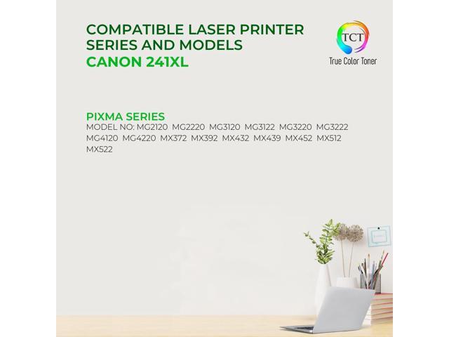 TCT CL241XL Ink Cartridge - Premium Compatible Replacement for Canon CL241XL 5208B001 Tri-Color High Yield Works With Canon Pixma MG 2120 MG2220...