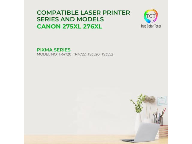 TCT 275XL 276XL Ink Cartridge 3 Pack - Premium Compatible Replacement for Canon 275XL 276XL High Yield Works With Canon Pixma TR4720 TR4722 TS3520...