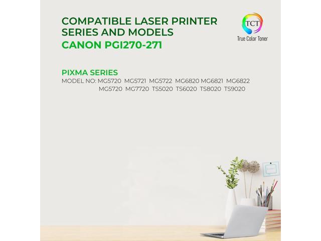 TCT CLI271 Grey Ink Cartridge 2 Pack - Premium Compatible Replacement for Canon CLI-271 CLI271 Gray Works With Canon Pixma MG5720 MG5722 MG6820...