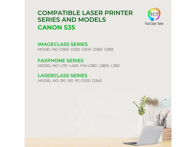 True Color Toner S35 Toner Cartridge 2 Pack - Premium Compatible Replacement for Canon S35 7833A001AA Black Works With Canon ImageClass D300 D320...