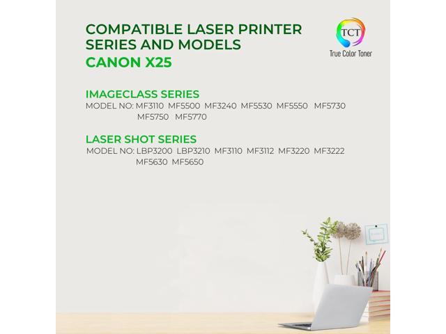 True Color Toner X25 Toner Cartridge 2 Pack - Premium Compatible Replacement for Canon X25 8489A001AA Black Works With Canon ImageClass MF3110...