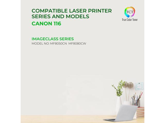 True Color Toner 116 Toner Cartridge 5 Pack - Premium Compatible Replacement for Canon 116 Works With Canon ImageClass MF8050CN MF8080CW