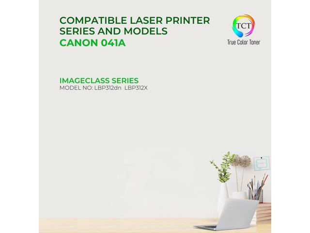 True Color Toner 041A Toner Cartridge 4 Pack - Premium Compatible Replacement for Canon 0452C001 CRG041 Black Works With Canon ImageClass LBP312DN...