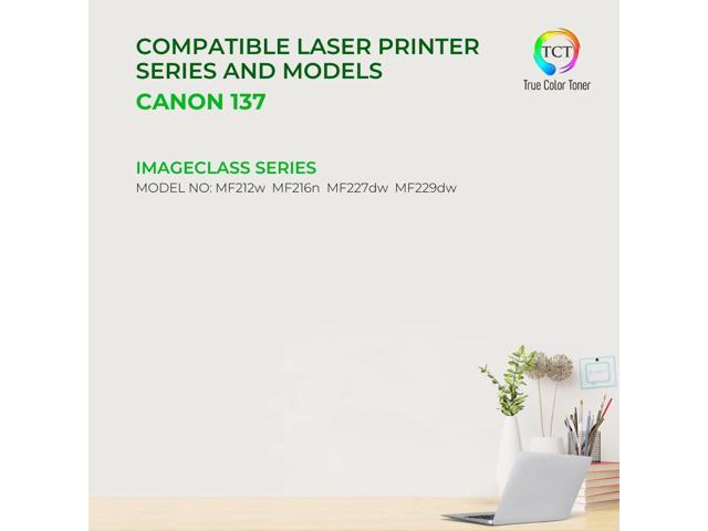 True Color Toner 137 Toner Cartridge 2 Pack - Premium Compatible Replacement for Canon 137 9435B001AA Black Works With Canon ImageClass MF212W...