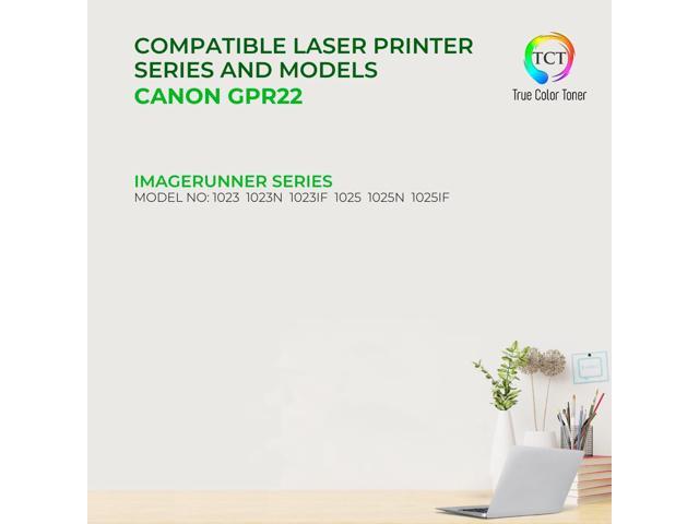 True Color Toner GPR22 Toner Cartridge 2 Pack - Premium Compatible Replacement for Canon GPR-22 0386B003AA Black Works With ImageRunner 1023 1023N...