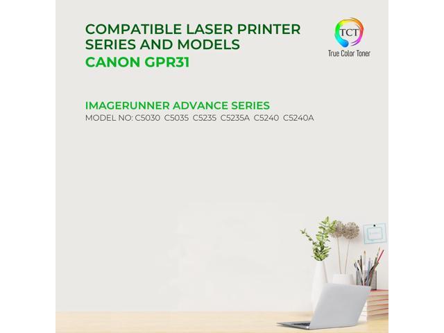 True Color Toner GPR31 Cyan Toner Cartridge - Premium Compatible Replacement for Canon GPR-31 2794B003AA Cyan Works With Canon ImageRunner C5030...