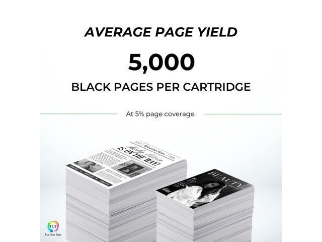 TCT TN835 Black Toner Cartridge Replacement for Brother HL-L2865DW MFC-2980DW Printers (5,000 Pages, 4-Pack)