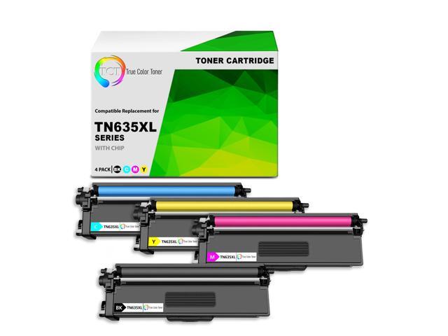 TCT Compatible Toner Cartridge TN635XLBK TN635XLC TN635XLM TN635XLY 4PK