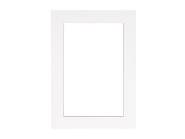 Smooth White 16x20 White Picture Mats with White Core for 8x10 Pictures - Fits 16x20 Frame