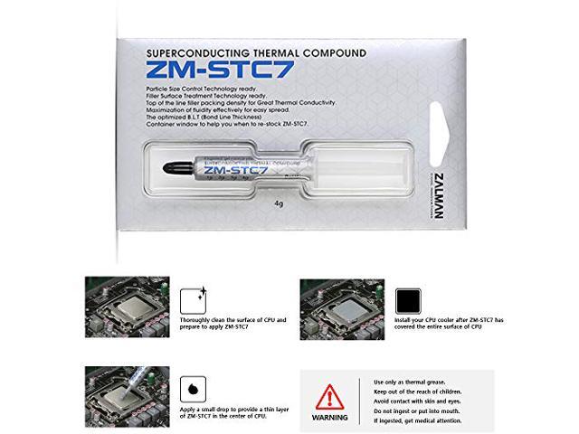 Zalman STC7 (4 g) Performance Thermal Grease Compound Paste, Heatsink Paste for All Coolers, CPU & GPU, Superconducting Micro-Filler Density...