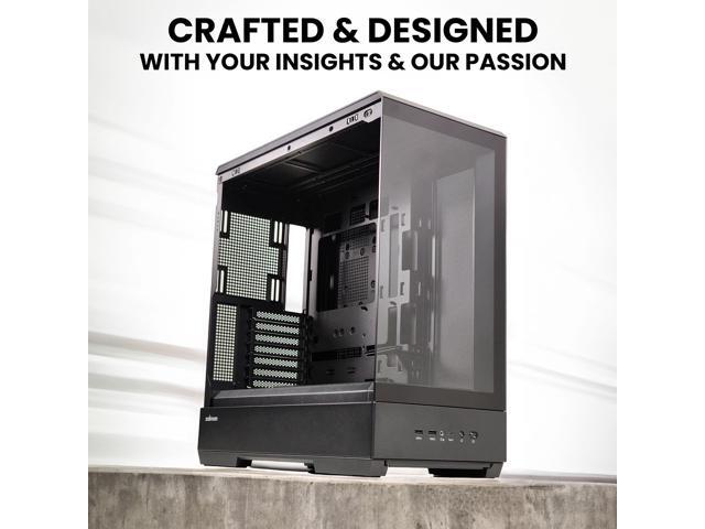 Zalman P50 ATX Mid-Tower Premium PC Case - Panoramic Tempered Glass, Hinged Cable Management Doors, BTF Back-Connect Motherboard Compatible, Black...