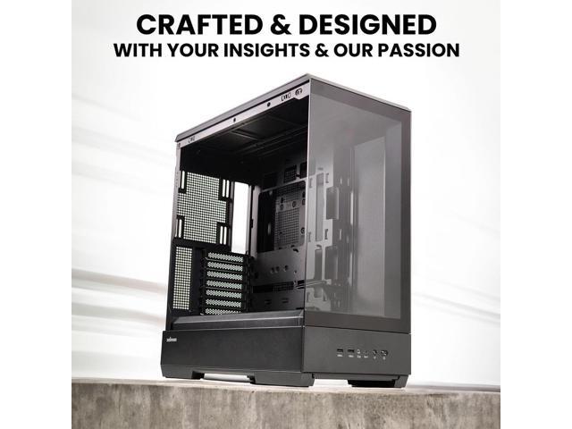 Zalman Case Cooler PSU Combo - Zalman P50 Black Panoramic ATX Mid-Tower PC Case + 9X Performa Plus Black 180W TDP CPU Air Cooler + Gigamax 700W 80+...