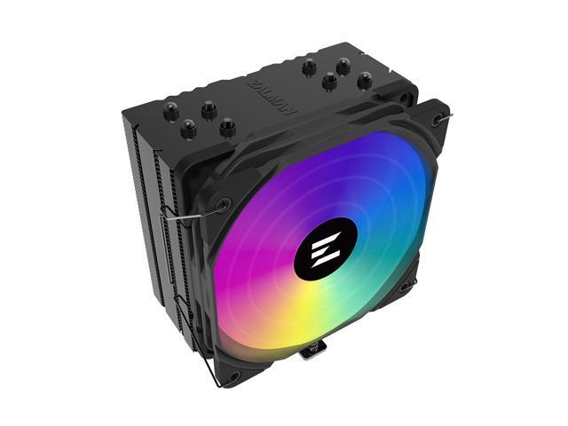 Zalman 9X Performa Plus CPU Air Cooler, ARGB Sync, 120mm Powerful PWM Fan, 4 Copper Direct Contact Heat Pipes, 157mm Tall, Supports AMD Ryzen...