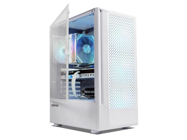 Zalman FIT Mid-Tower ATX RGB Gaming PC Case - 4 x 120mm ARGB Fans Pre-Installed, Tempered Glass Side Panel, USB 3.0, Fits up to 6 x 120mm Fans,...