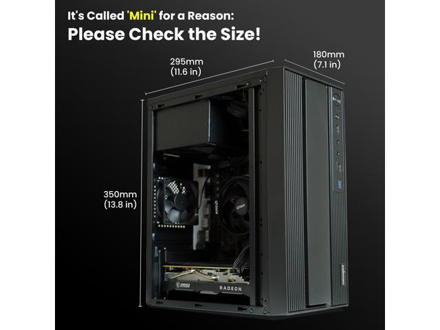 Zalman T6 MINI Compact M-ATX PC Case, Micro-ATX Mini-ITX SFF SFX HTPC Small Form Factor Computer Chassis, USB 3.0, 1 x 80mm Preinstalled Fan, Space...