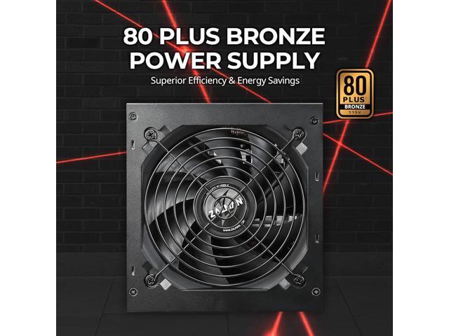 PC Builder Bundle - Zalman PC Case with PSU Combo - Chronix ATX Gaming PC Case, White - 3 x 120mm ARGB Fans with 80 Plus Bronze 600W Power Supply