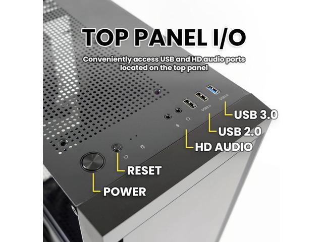 PC Builder Bundle - Zalman PC Case with PSU Combo - T3 Compact m-ATX PC Case - Tempered Side Panel, 2 x 120mm Non-RGB Black Fan, with 80 Plus...