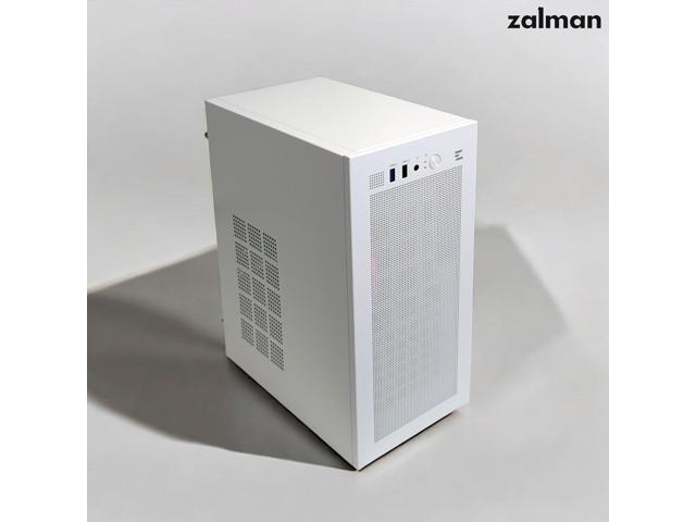 PC Builder Bundle - Zalman PC Case with PSU Combo - Cubix Compact m-ATX ITX PC Case for Workstation, White with 80 Plus Bronze 600W Power Supply