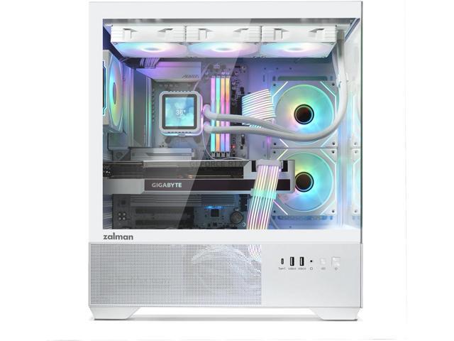 PC Builder Bundle - Zalman PC Case with PSU Combo - Chronix ATX Gaming PC Case, White - 3 x 120mm ARGB Fans with 80 Plus Bronze 700W Power Supply