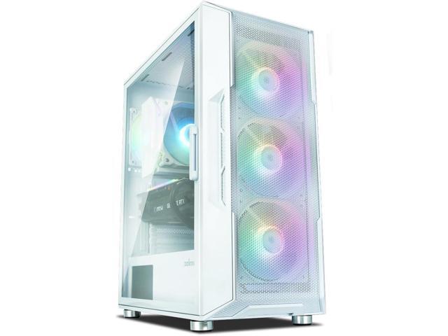 PC Builder Bundle - Zalman PC Case with PSU Combo - i3 NEO ATX Mid-Tower 4 x Fixed RGB Fans Fans High Airflow Mesh Front Panel Gaming PC Case,...