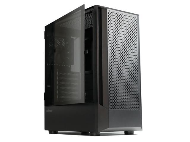 Zalman FIT Basic ATX Mid-Tower Gaming PC case, Includes 1x 120mm PWM High Performance Rear Fan, Tempered Glass Side Panel, Supports up to ATX...